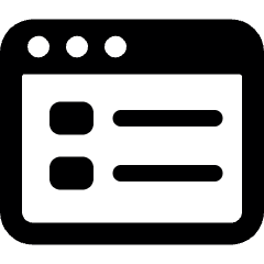 App Window Layout 1 Icon from Ultimate Bold Set