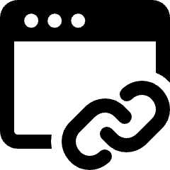 App Window Link Icon from Ultimate Bold Set