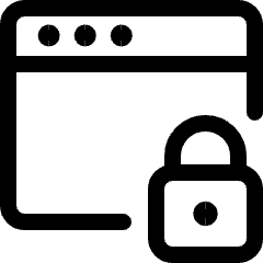 App Window Lock Icon from Ultimate Regular Set