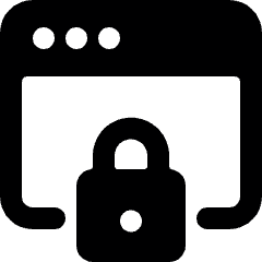 App Window Lock Alternate Icon from Ultimate Bold Set