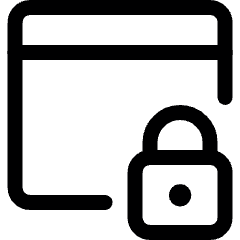 App Window Lock Icon from Ultimate Regular Set