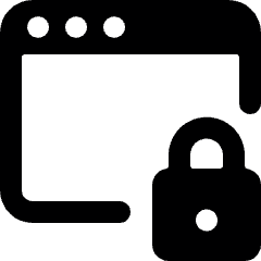 App Window Lock Icon from Ultimate Bold Set
