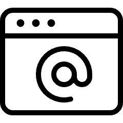 App Window Mail At Icon from Ultimate Light Set