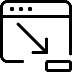 App Window Minimize Icon from Ultimate Light Set