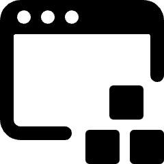 App Window Module Icon from Ultimate Bold Set