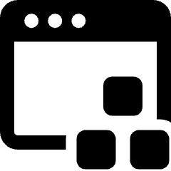 App Window Module Icon from Ultimate Bold Set