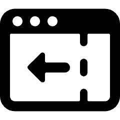 App Window Move Left Icon from Ultimate Bold Set
