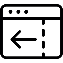 App Window Move Left Icon from Ultimate Light Set