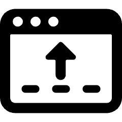 App Window Move Up Icon from Ultimate Bold Set