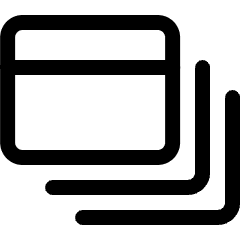 App Window Multiple Icon from Ultimate Regular Set
