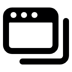 App Window Multiple Icon from Ultimate Bold Set