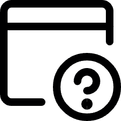 App Window Question Icon from Ultimate Regular Set