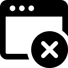 App Window Remove Icon from Ultimate Bold Set