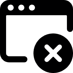 App Window Remove Icon from Ultimate Bold Set