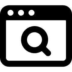App Window Search Icon from Ultimate Bold Set