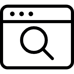 App Window Search Icon from Ultimate Light Set