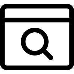 App Window Search Icon from Ultimate Regular Set