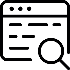 App Window Search Text Icon from Ultimate Light Set