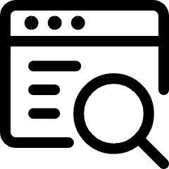 App Window Search Text Icon from Ultimate Regular Set