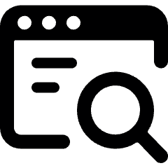 App Window Search Text Icon from Ultimate Bold Set