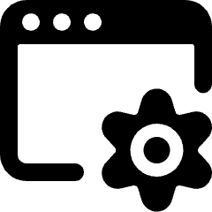 App Window Settings Icon from Ultimate Bold Set