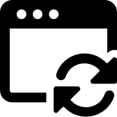 App Window Sync Icon from Ultimate Bold Set