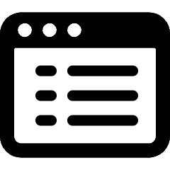 App Window Text Icon from Ultimate Bold Set