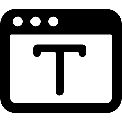 App Window Type Icon from Ultimate Bold Set