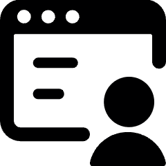 App Window User Icon from Ultimate Bold Set