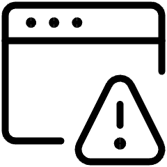 App Window Warning Icon from Ultimate Light Set
