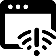 Coding Apps Website Browser Connection Lost Icon from Ultimate Bold Set