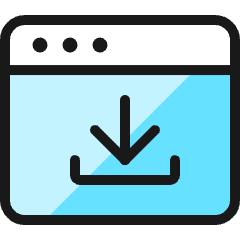 App Window Download Icon from Ultimate Colors Set