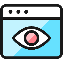 App Window Eye Icon from Ultimate Colors Set