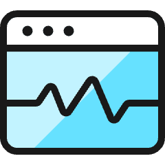 App Window Graph Icon from Ultimate Colors Set
