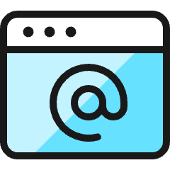 App Window Mail At Icon from Ultimate Colors Set