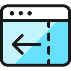App Window Move Left Icon from Ultimate Colors Set