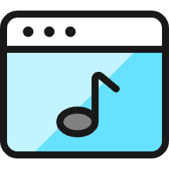 App Window Music Icon from Ultimate Colors Set