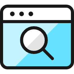 App Window Search Icon from Ultimate Colors Set
