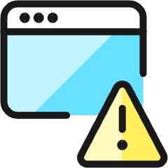 App Window Warning Icon from Ultimate Colors Set