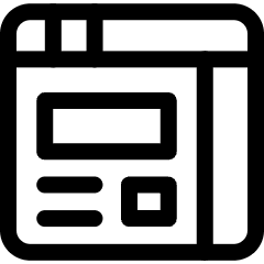 Coding Apps Website Browser Interface 1 Icon from Ultimate Regular Set