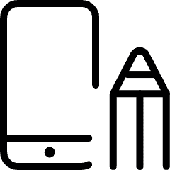 Coding Apps Website Design App Pencil Icon from Ultimate Light Set