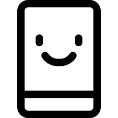 Coding Apps Website Smartphone Smile Icon from Ultimate Regular Set