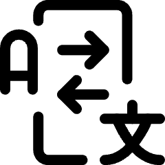 Coding Apps Website Translation Smartphone Icon from Ultimate Regular Set
