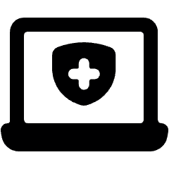 Laptop Shield Icon from Ultimate Bold Set