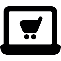 Laptop Shopping Cart Icon from Ultimate Bold Set