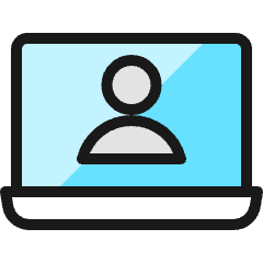 Laptop User Icon from Ultimate Colors Set