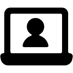 Laptop User Icon from Ultimate Bold Set