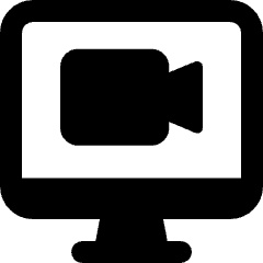 Monitor Camera Icon from Ultimate Bold Set