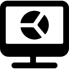 Monitor Chart Icon from Ultimate Bold Set