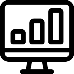 Monitor Graph Icon from Ultimate Regular Set